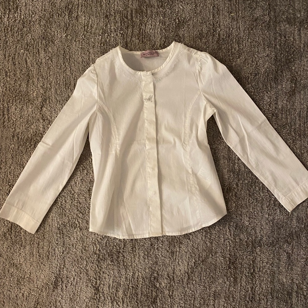Monna Lisa :White Blouse (toddler)